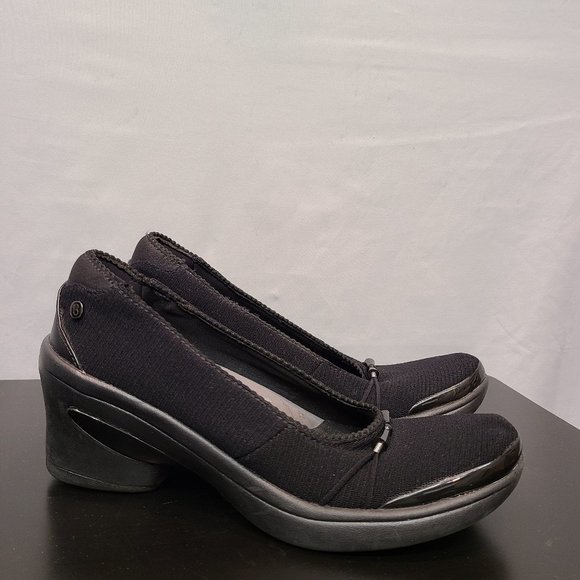 Bzees Shoes Bzees Electric Wedge Heel Black Slip On Comfy